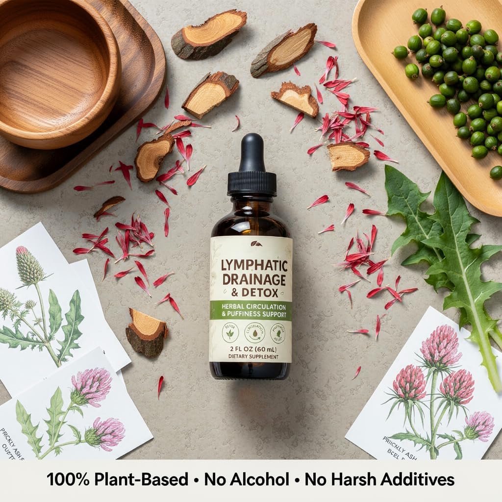 Lymphatic Drainage ๐๐ซ๐จ๐ฉ๐ฌ | ๐๐๐ซ๐๐๐ฅ Fluid Balance Formula | Helps Reduce Puffiness & ๐๐ฎ๐ฉ๐ฉ๐จ๐ซ๐ญ๐ฌ Healthy Skin Appearance | 2 fl oz - Image 5