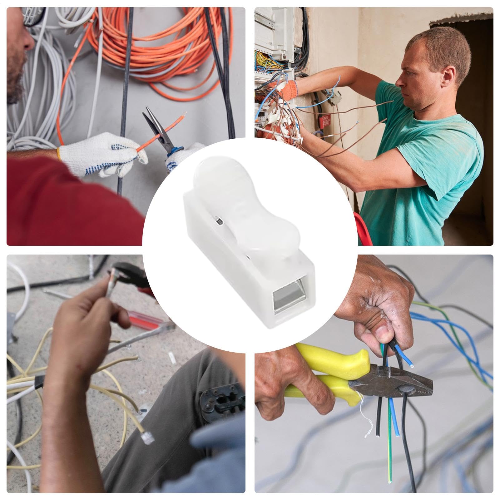 Connettori Per Cavi Elettrici 50 Pezzi Isolati Compatti Multifunzionali | Morsetti elettrici a connessione rapida per Principianti, Esperti, , Motori, Elettrodomestici e Quadri