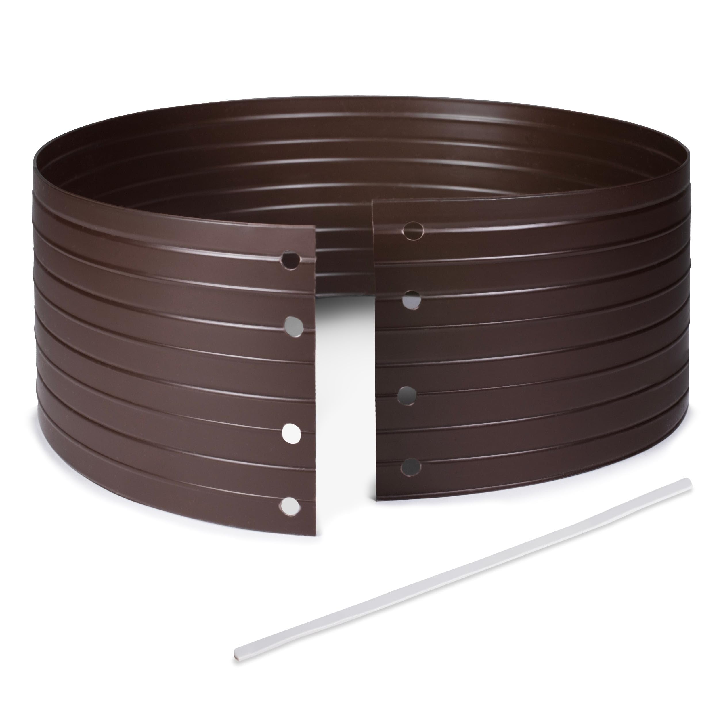 Quest Bewässerungsring PVC UV-beständig für Pflanzen & - Braun, 160 cm | Wiederverwendbarer Gießring für Sträucher, Gemüse & junge Obstbäume, gezielte Bewässerung, spart Wasser im Garten