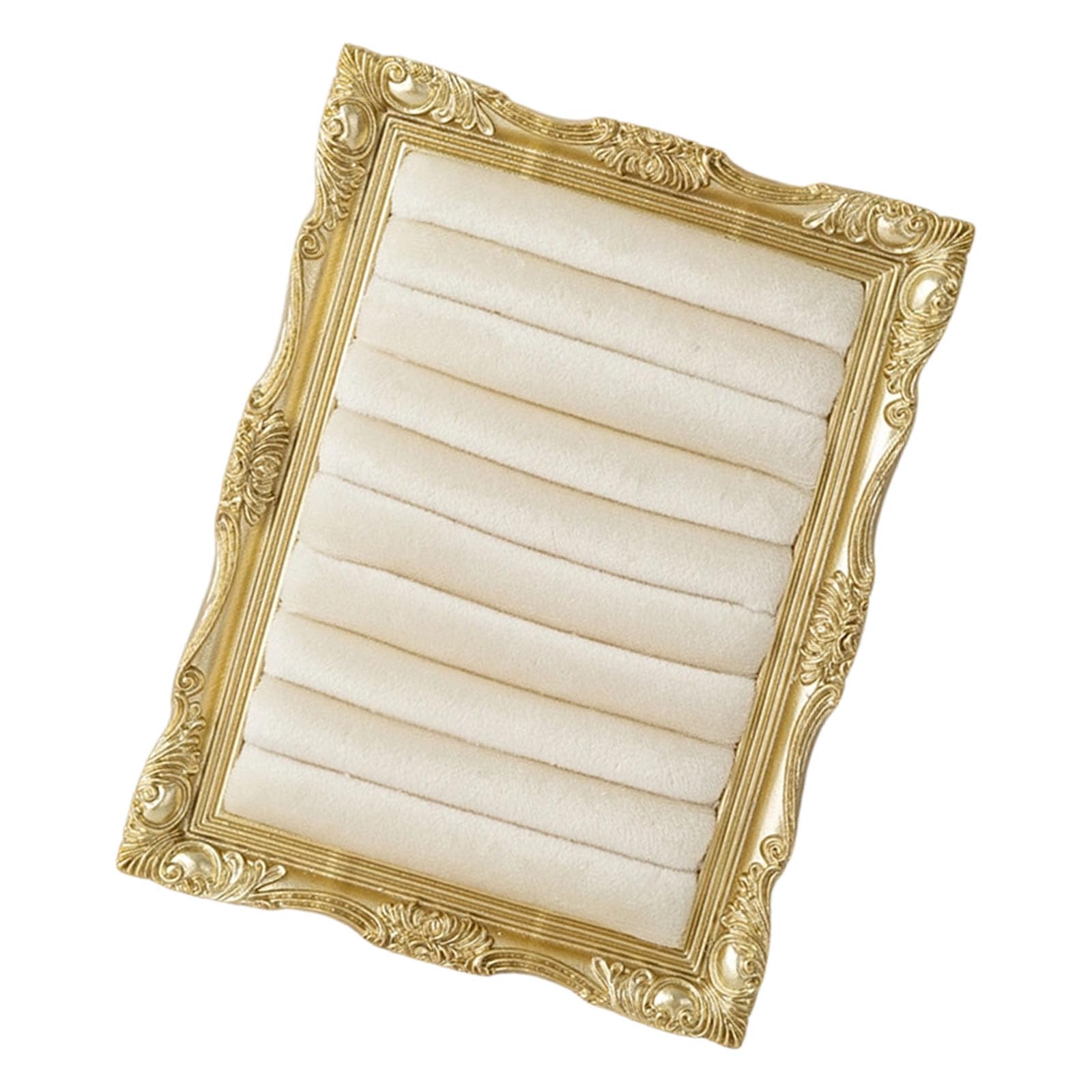ZBIianxer Artistic Rings Earring Organizers with Soft Velvety Finishes and Sturdy Resin Construction for Stylish Jewelry Presentation Resin Jewelry Showcase