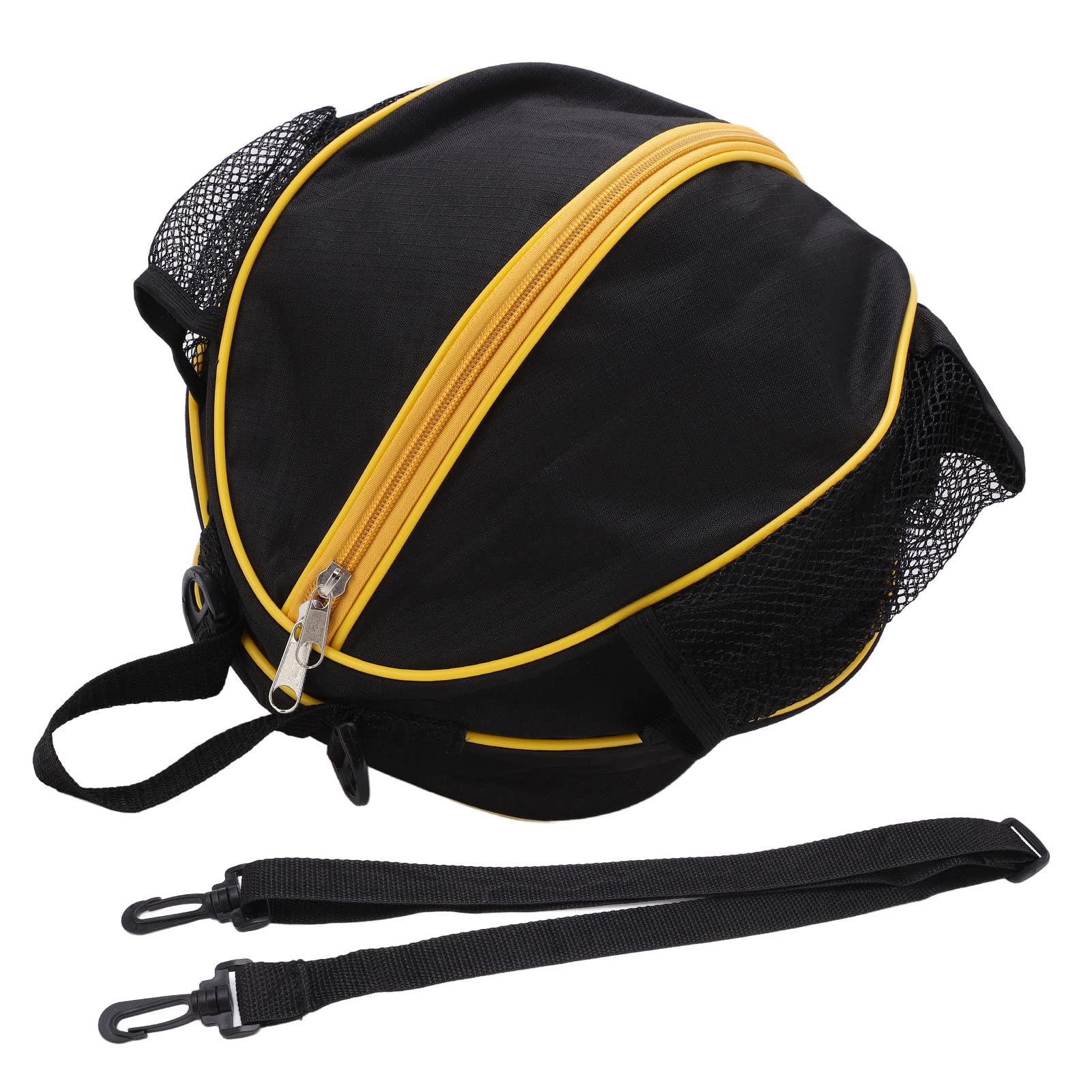 Basketball Supplies Round Mesh Basketball Bags Oxford Cloth Football Storage Pouch Sports Backpack for Single Basketball, Football, Vollyball,