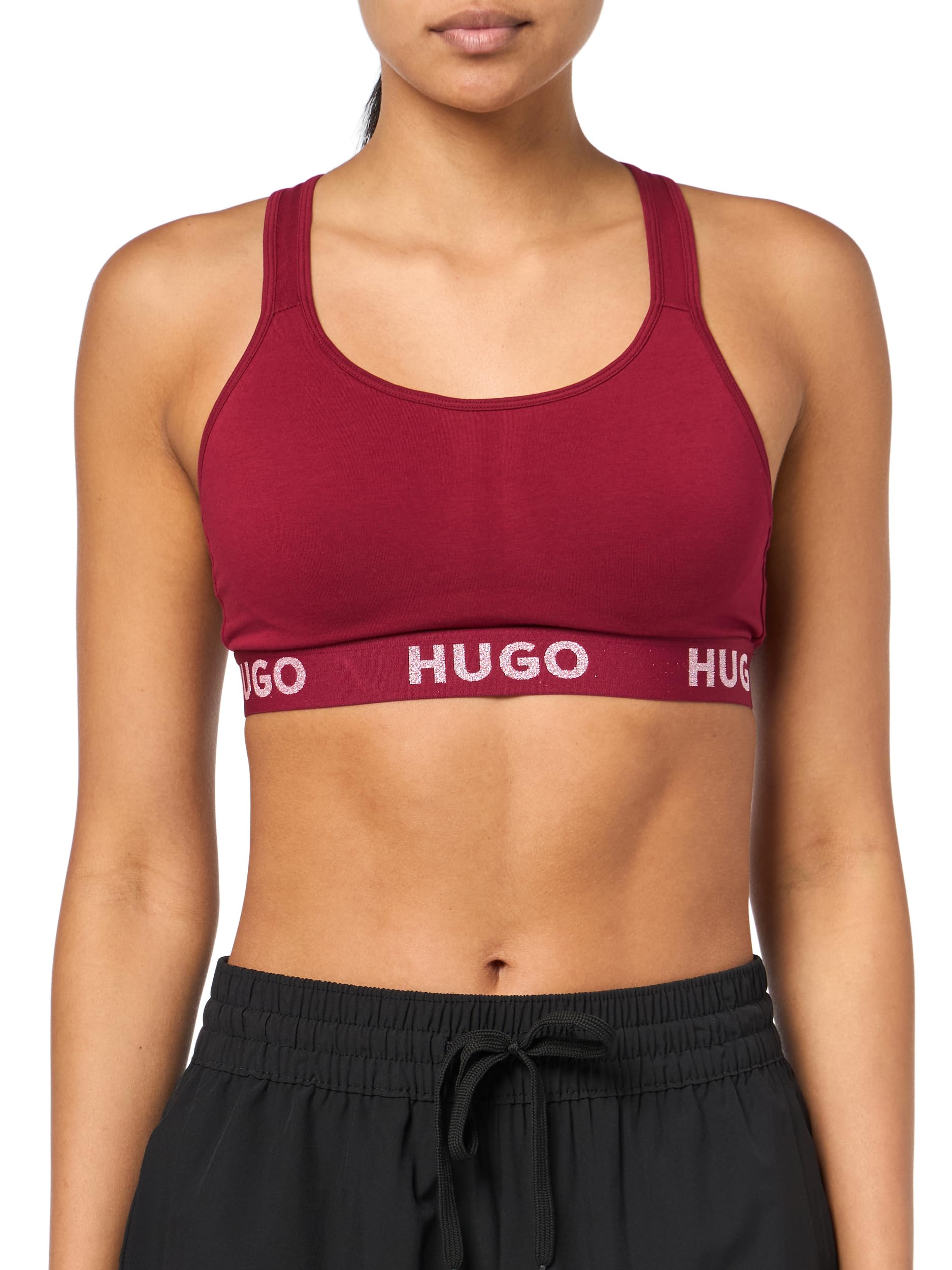 Sujetador Hugo transpirable de algodón elástico bralette sin aros para mujer 4