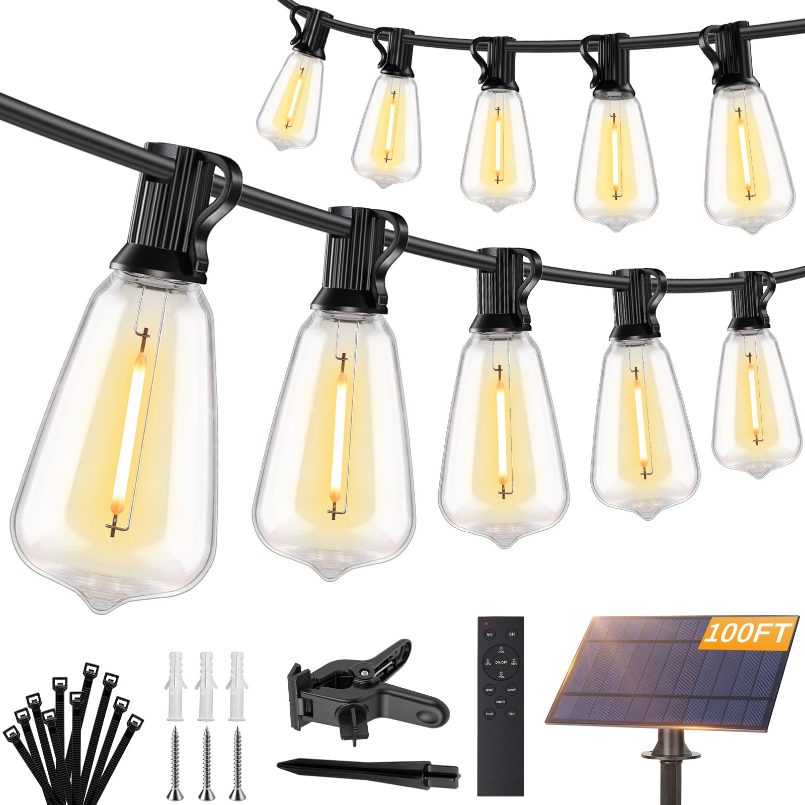 Brightever 100FT Solar String Lights