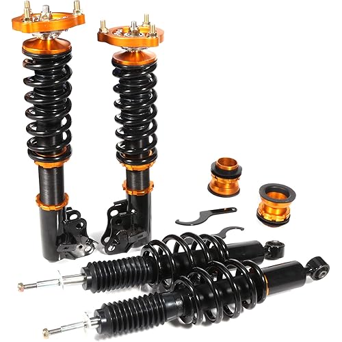 Coilover Struts Spring Shocks Assembly Adjustable Strut Shock Suspension Full Set Kits ECCPP Replacement fit for 2006-2011 Honda