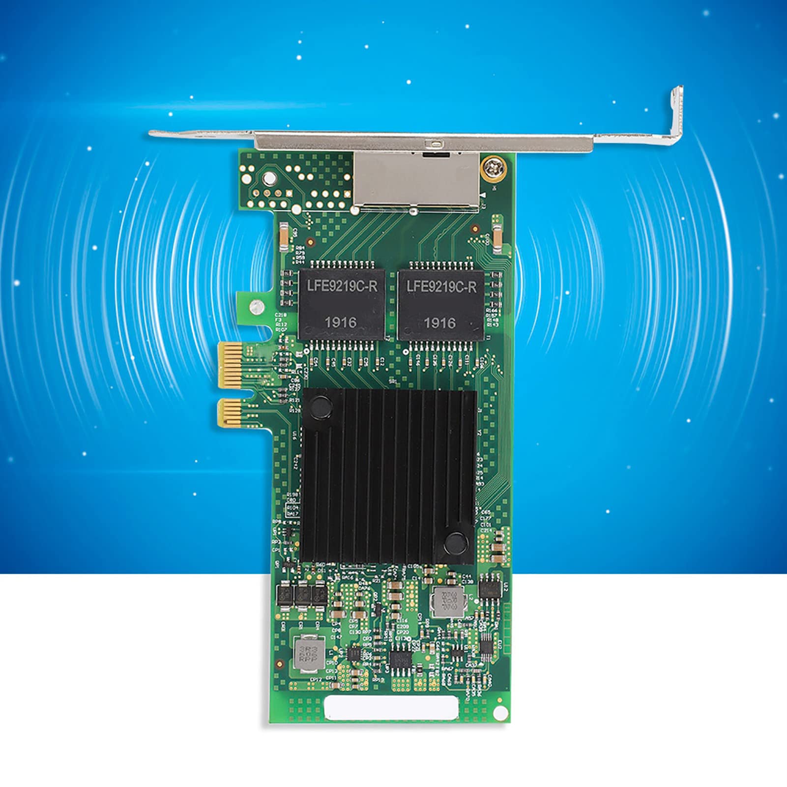 Sxhlseller Carte Réseau Gigabit Double Port RJ45 - Carte Réseau Double Gigabit Ethernet I350-T2V2 PCIE X1 Server - pour Puce de Contrôle Maître Puissante I350AM2
