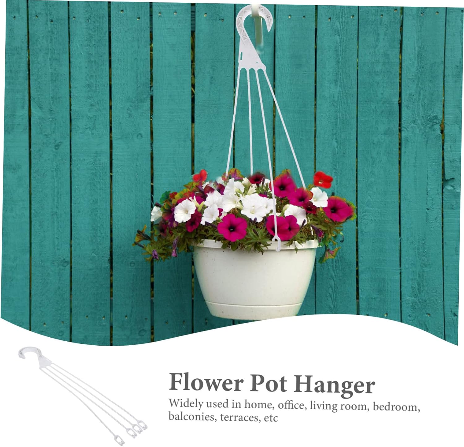 MERRYHAPY 5pcs Plastic Plant Hanger Hooks Decorative Hanging Baskets for Outdoor/Indoor Plants