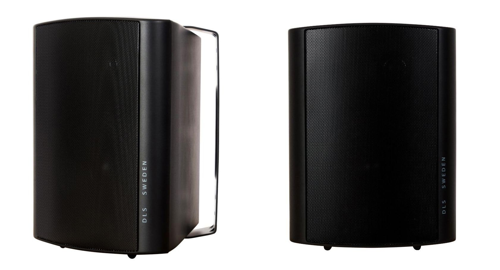 DLS MB5i Black – Altavoces de Exterior 2 Vías (Pareja), Woofer 5,25" + Tweeter 20 mm, 160W Máx., Soporte de Pared Incluido, Resistentes a la Intemperie, Sonido Potente y Equilibrado.