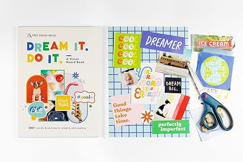 Miniatura 7 de Free Period Press Libro de pizarra de visión para niños Dream It Do It más de 300 palabras e imágenes en todas las categorías para visualizar tus
