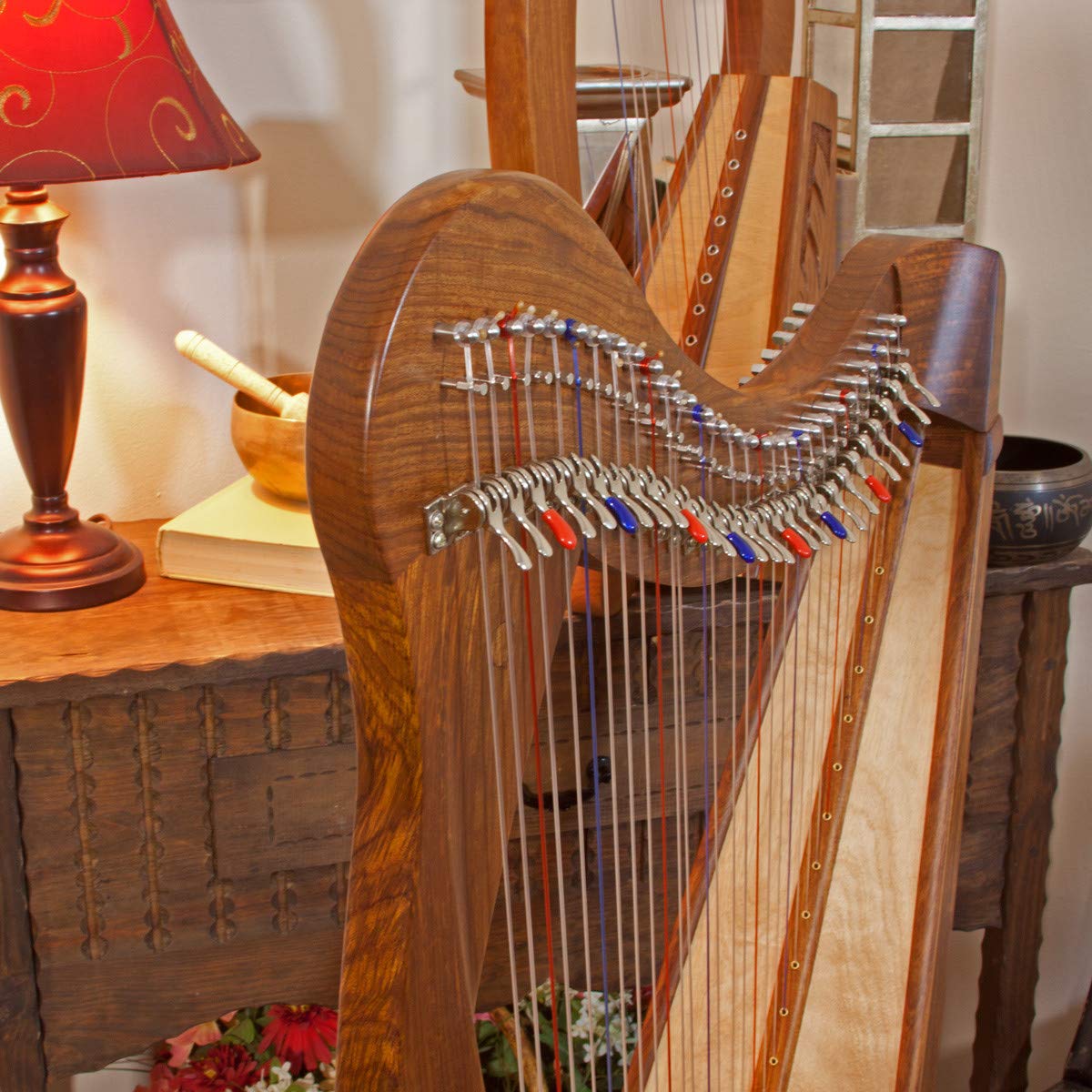 Amazon.com: Roosebeck 29-String Mintrel Harp w/Chelby Levers