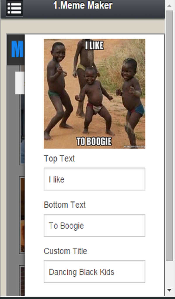 Dancing Black Kid Meme Generator