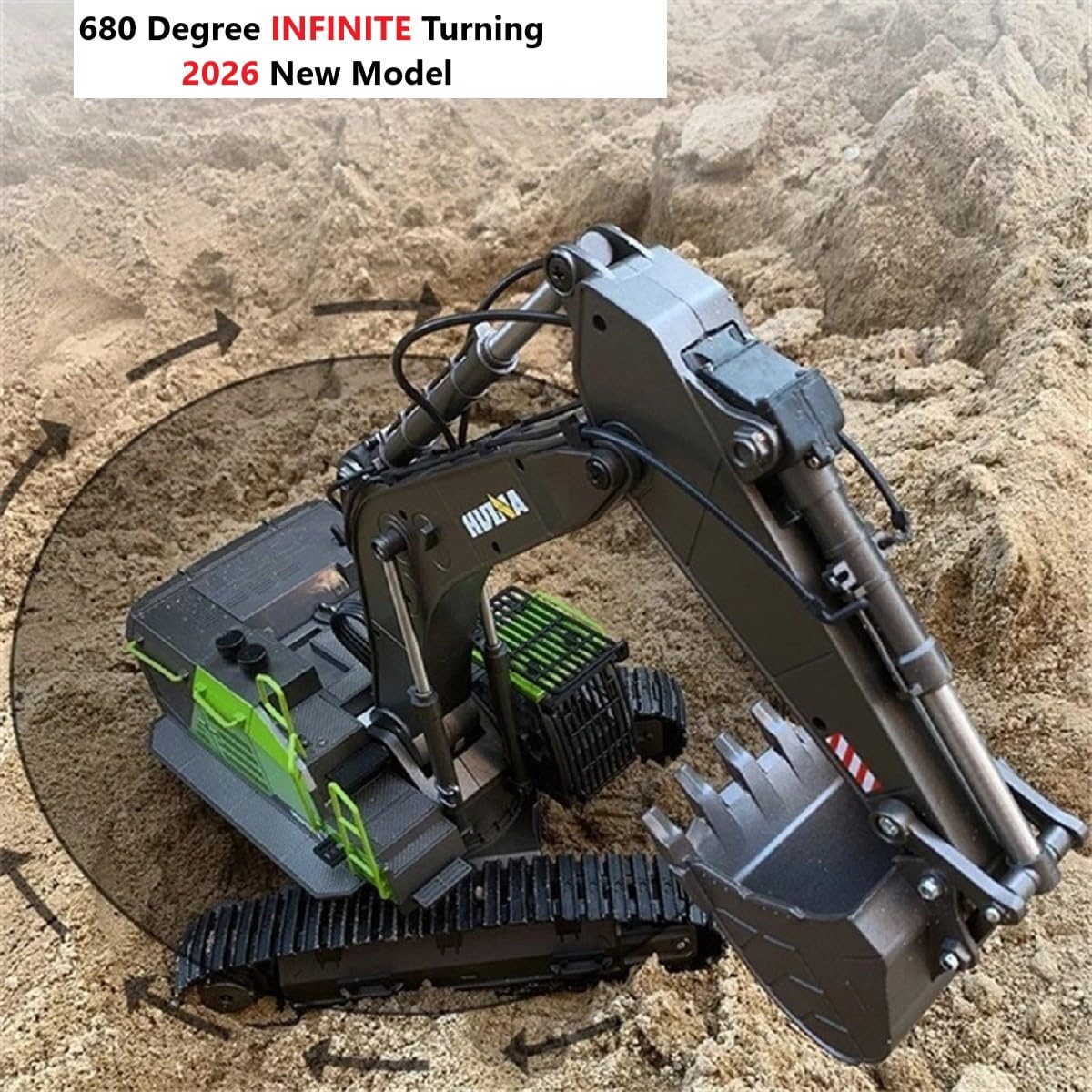 Amazon.com: RC Excavator for Adults Huina 1593 Fully