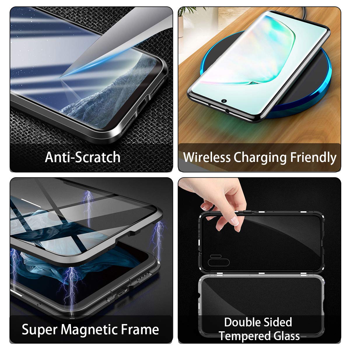 Magnetic Case For Samsung Galaxy Note 10 Plus Double Sided
