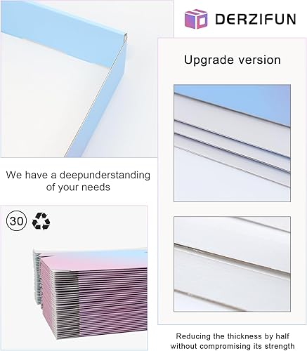 Miniatura 81 de Cajas de envío pequeñas de 6 x 4 x 2 pulgadas para pequeñas empresas, paquete de 30 cajas de correo moradas, caja de embalaje de cartón corrugado