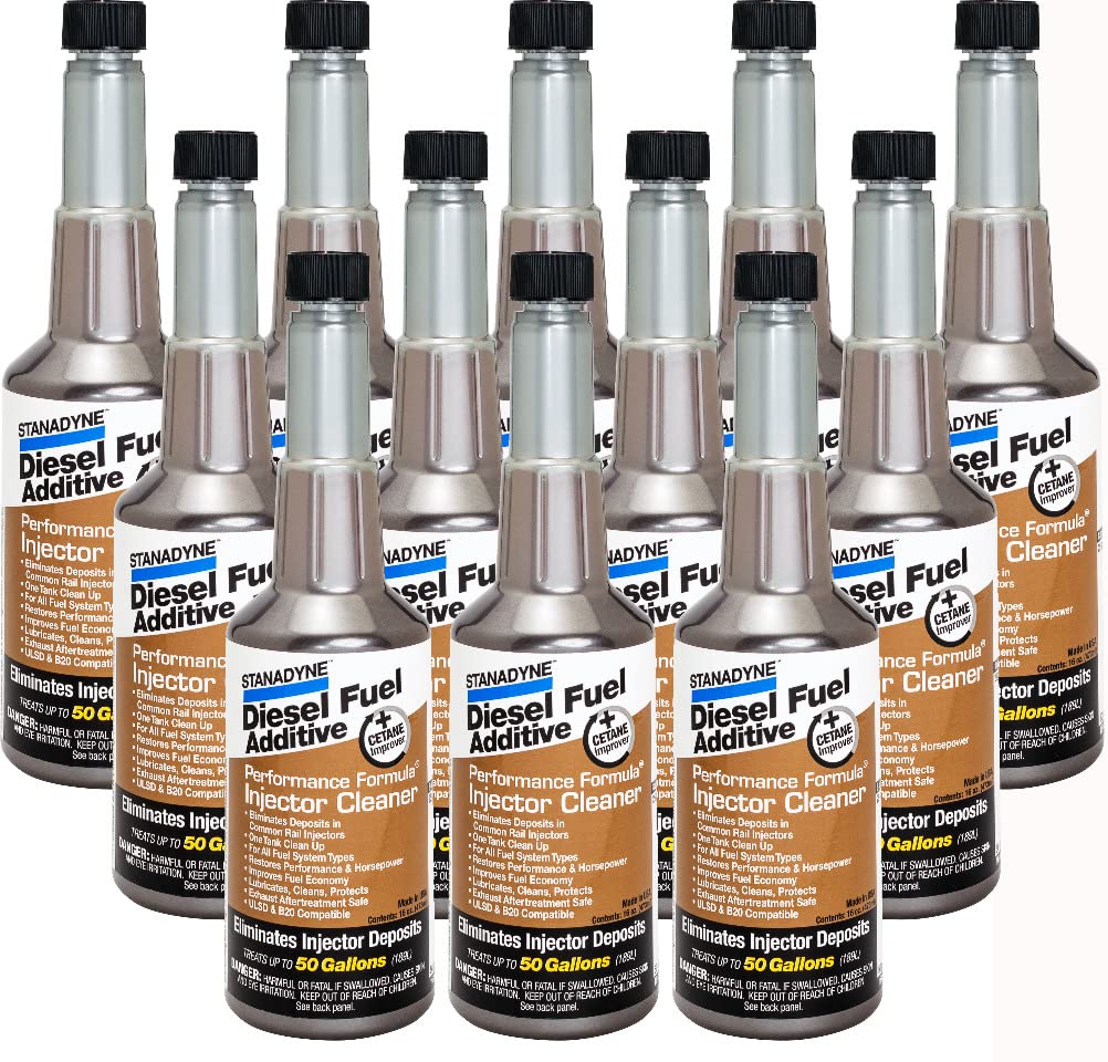 Performance Formula Diesel Injector Cleaner by Stanadyne - One Case of 12 Pint (16oz) Bottles | Stanadyne # 43564