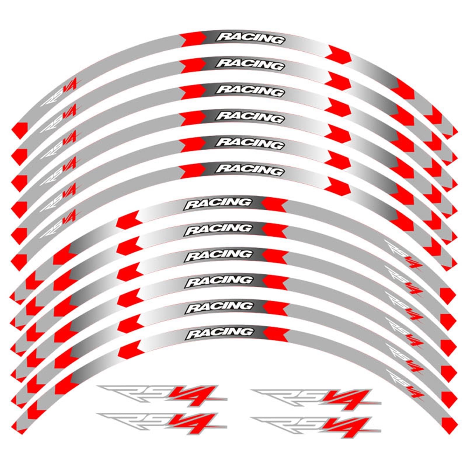 Decorative Stickers Motorcycle Wheel Sticker Stripe Reflective Rim for Aprilia RSV4 Rsv4