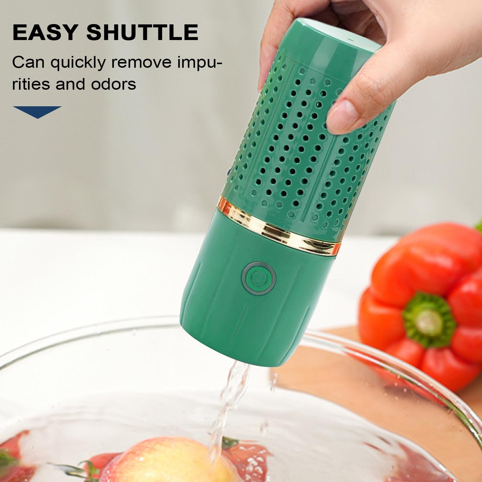Fruit and Vegetable Washing Machine | Multifunctional USB Rechargeable Food Purifier | Kitchen Cleaning Machines | for Seafood, Rice Meat Food Cleaning Machine — view 2