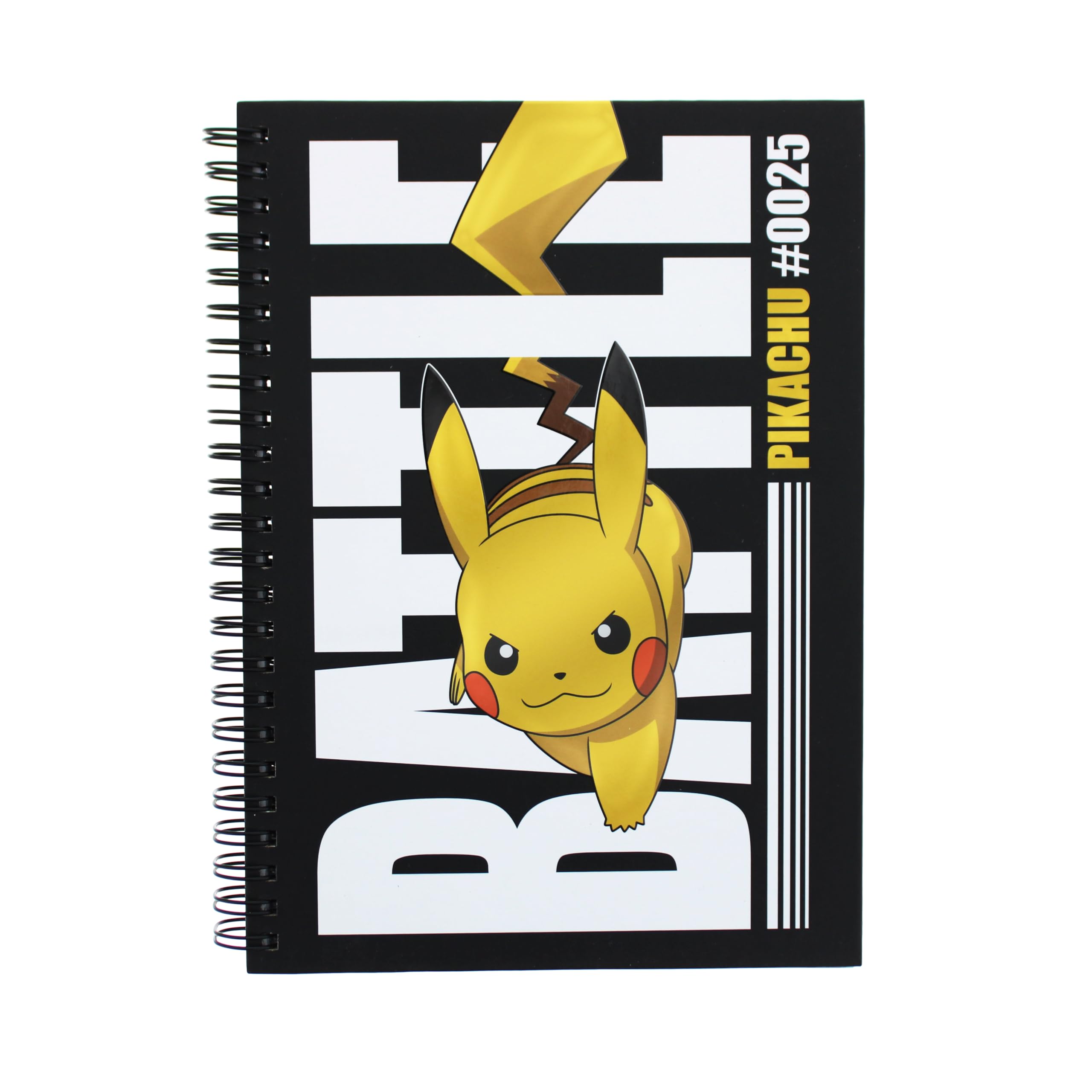 Pokemon A5 Notebook | Spiral Bound with Pikachu Design | 80 Lined Pages for Notes & Journaling | Back to School Essentials | Official Pokémon Stationery, Gifts & Accessories