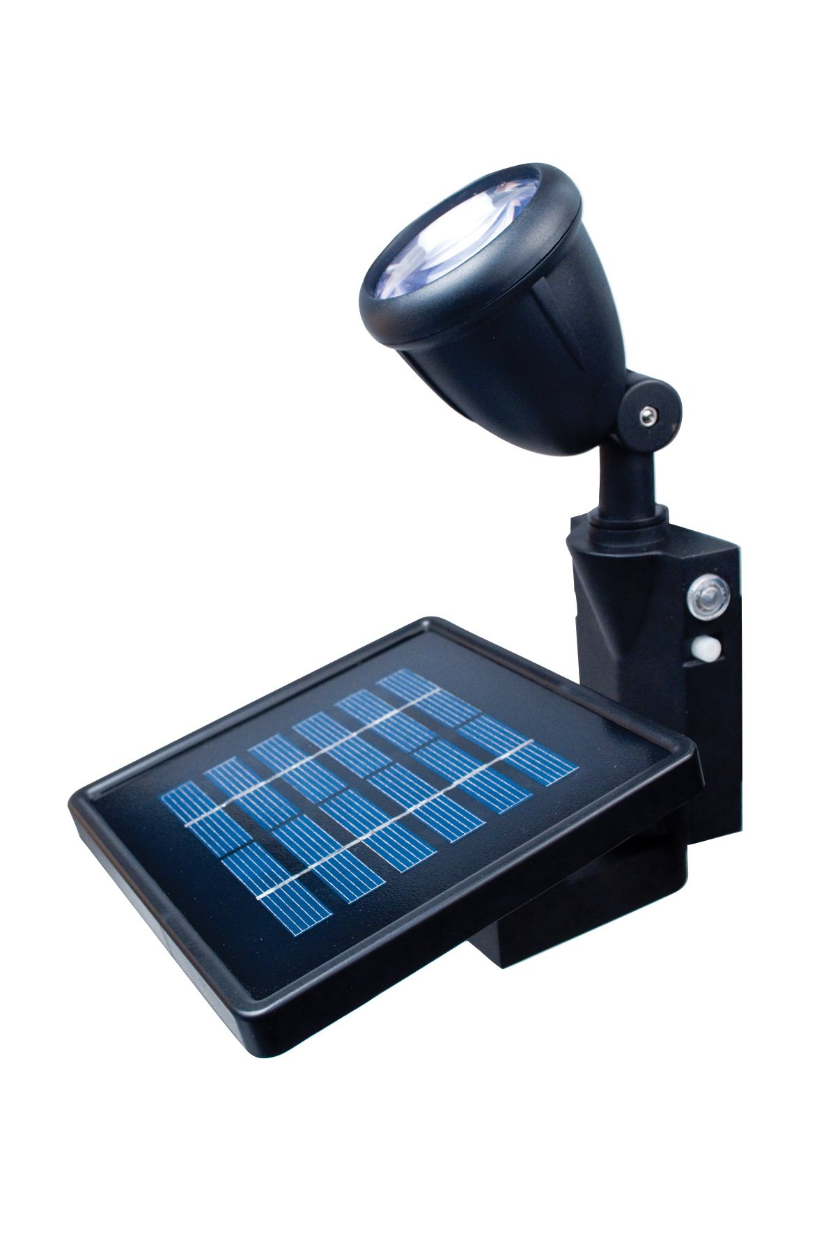 Maxsa 40334 Solar-Powered Flag Light, Outdoor Dusk to Dawn LED Illumination, Weatherproof, Fits 1"–4" Flagpoles, Dual Brightness Modes, Mount and Directional Focus, No Wiring Needed