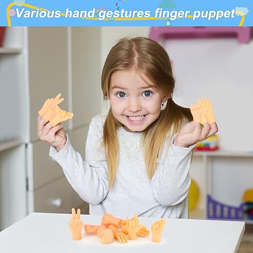 Miniatura 7 de MIMIDOU 10 juguetes lindos de marionetas de dedo, un buen juguete cognitivo educativo, un puente para que los niños hagan amigos e interactúen,