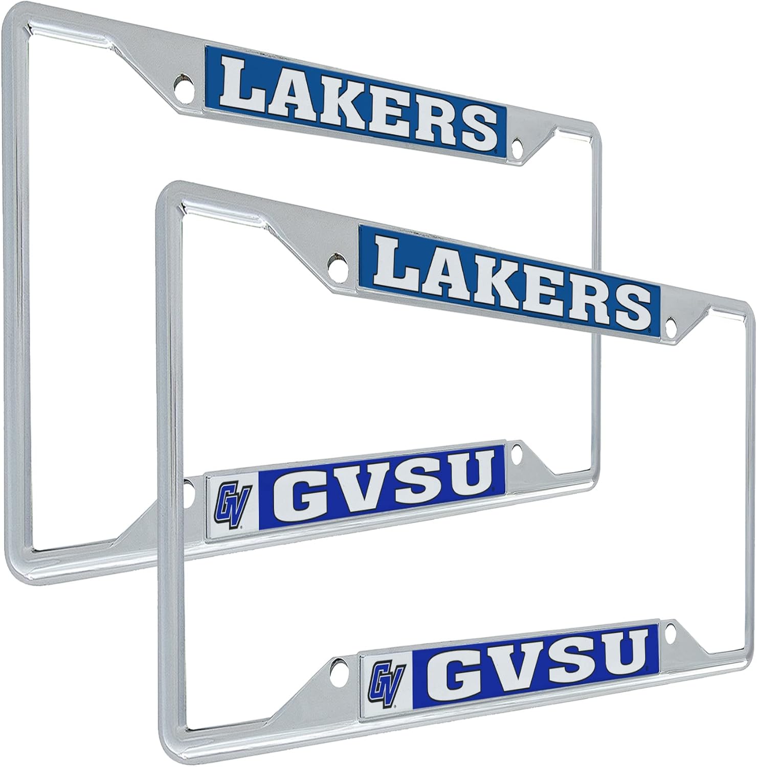 Desert Cactus Grand Valley State University Car Accessories Metal License Plate Frame for Front or Rear of Car (Mascot 2 Pack)