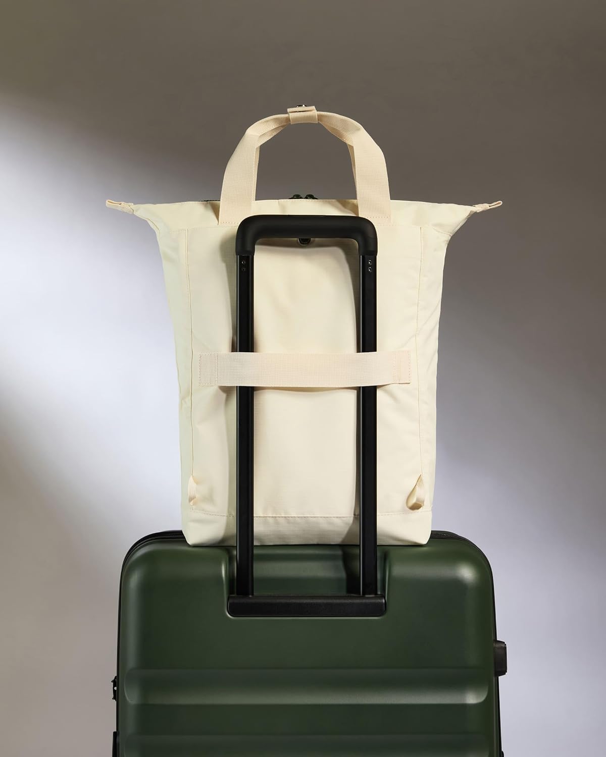 ANTLER - Essential Tote Backpack, Rucksack with Laptop Pocket, Suitcase Sleeve, Durable for Travel, Work, Gym Bag for Men & Women - Cream Stone - Image 5