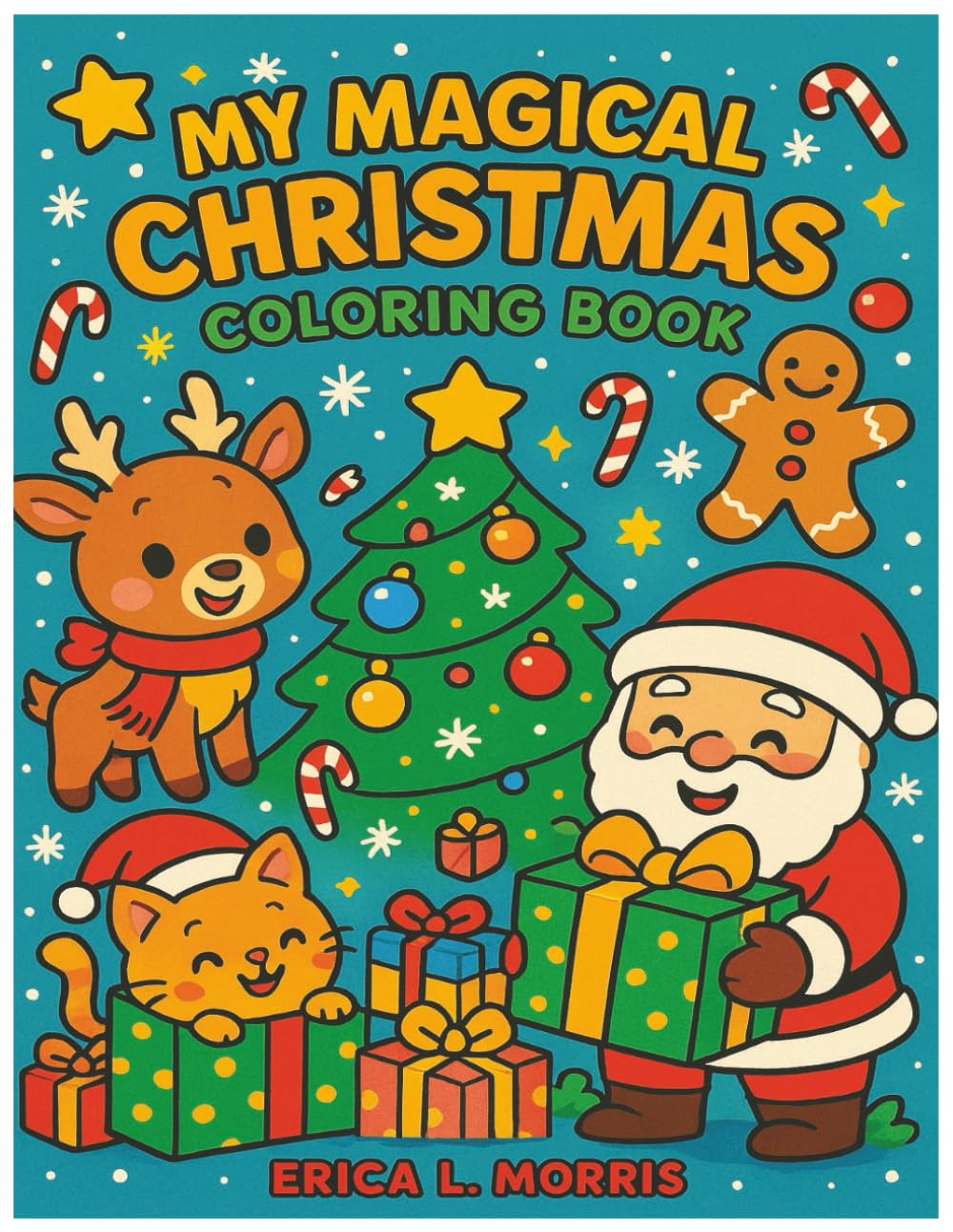 My Magical Christmas Coloring Book: Cute Christmas coloring book