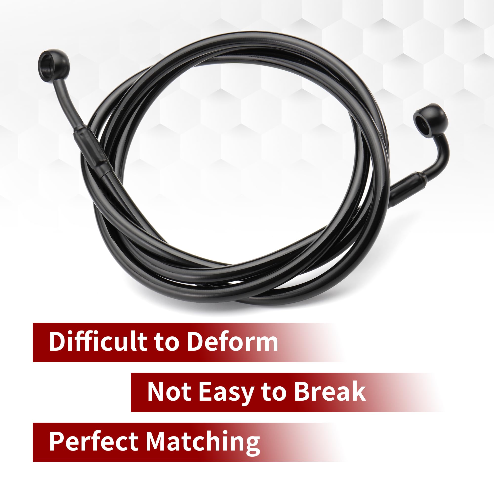 SHYYGL Stainless Steel Braided Touring Front Brake Line 12