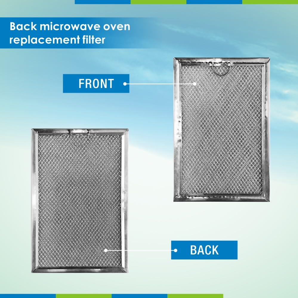 Microwave Filter for GE Model WB06X10359 and WB06X10309 (Size is 7.64x5.12x0.16 Inches 8-Pack) MAF-04
