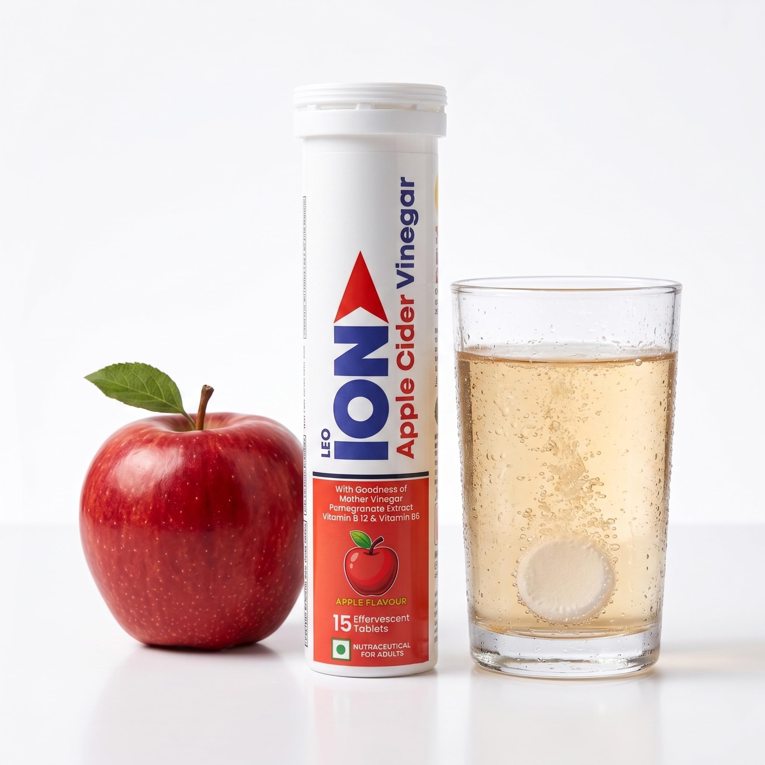 LEO ION Apple Cider Vinegar Effervescent Tablets | Metabolism, Digestion Aid-image-34