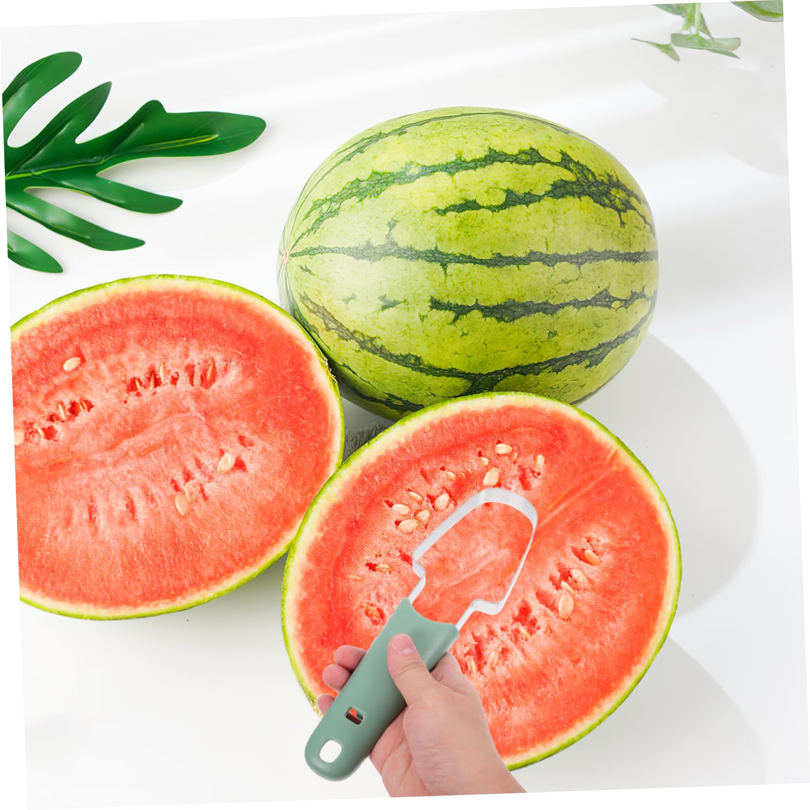 PRETYZOOM Melon Cutting Tool 2 Pack Watermelon Slicer Fruit Cutter Kitchen Watermelon Slicer Kitchen Accessory