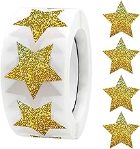 500 Pcs Gold Star Stickers for Children Reward Chart,1 Inch Star Stickers for Kid to Praise & Merit Good Work and Behavior,Motivational Supplies for School Classroom Teacher Supplies