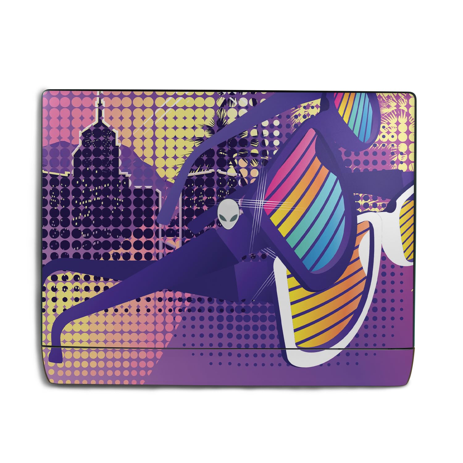 Laptop Skin Compatible with Alienware 18 Area-51 (2025) - Shutter Shades - Premium 3M Vinyl Protective Wrap Decal Cover - Easy to Apply | Crafted in The USA by MightySkins