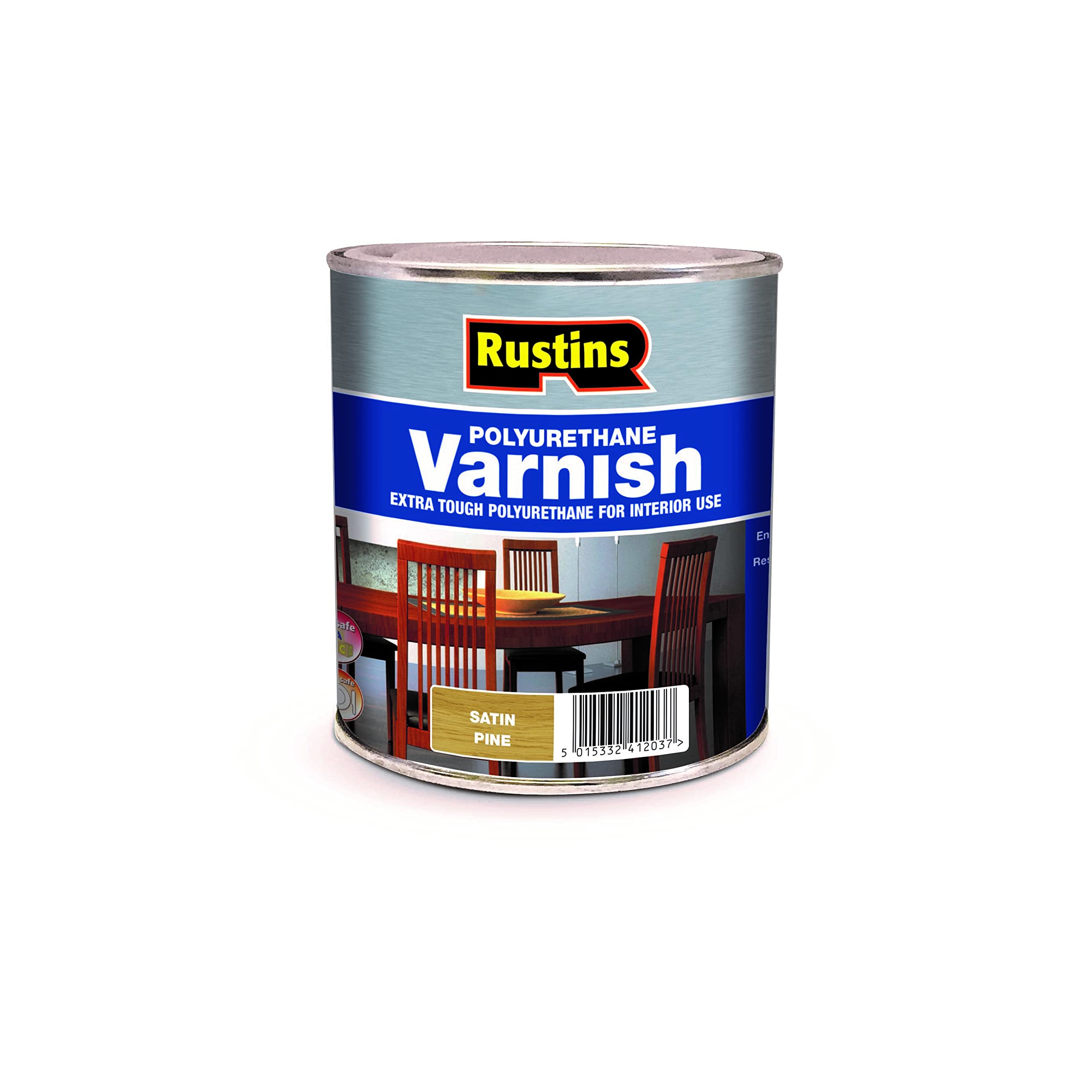 Rustins Polyurethane Varnish Pine Satin 500ml