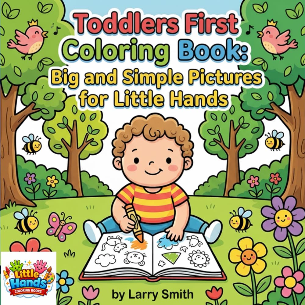 Toddlers' First Coloring Book: Big Pictures for Little Hands