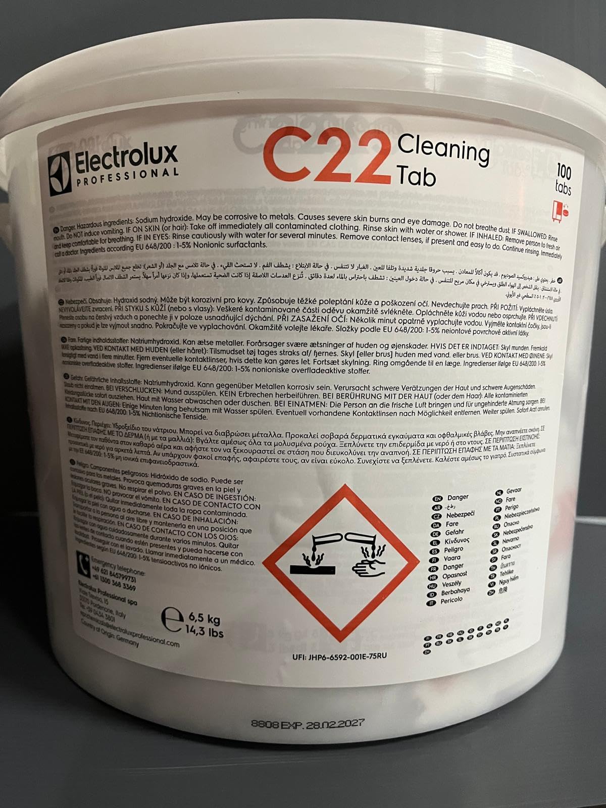 Electrolux Professional - Detergenti Solidi - C22 Cleaning Tab e C25 Rinse & Descale Tab