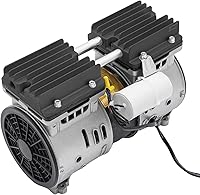 Vista 7 de Bomba de vacío sin aceite de alta presión 8Bar 100L/min/3.5CFM Bomba de succión de vacío de alto flujo 1400RPM Bomba de compresor de pistón sin