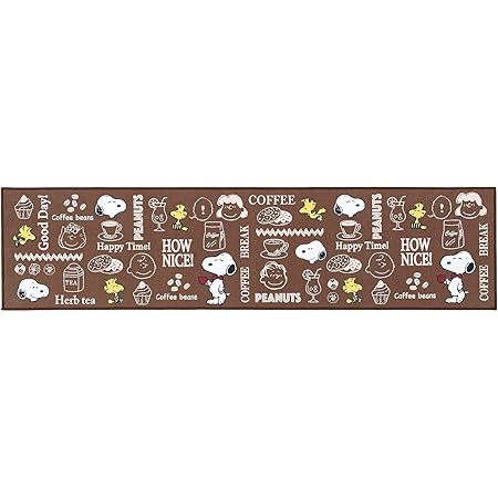 Amazon Co Jp センコー スヌーピー チェンジ ロングマット 約45 1cm ブラック 674 ホーム キッチン