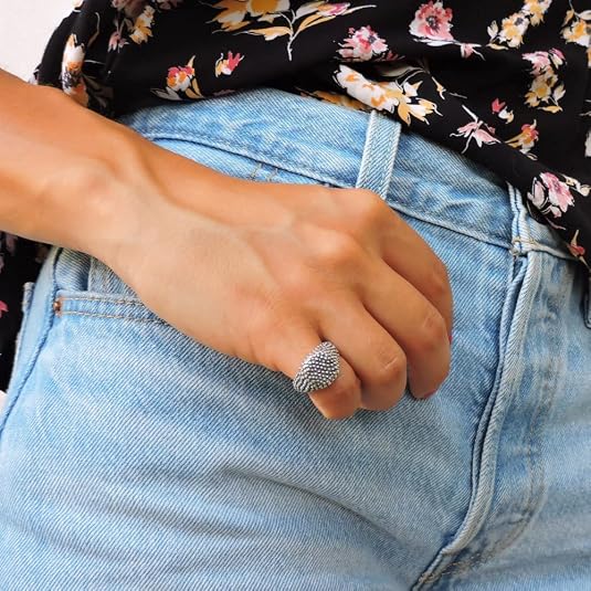 Anello Da Punta In Argento 925 Regolabile - Fascia Midi Per Dito O Mignolo