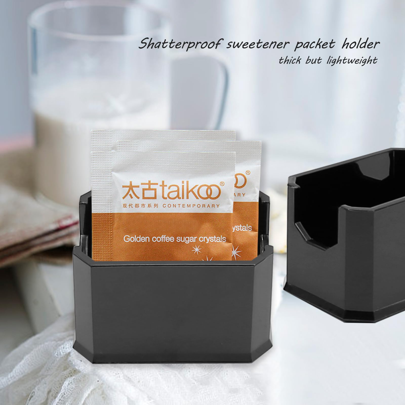 Soporte Acrílico Para Sobres De Azúcar Y Té – Organizador Transparente 8.8x6.2x5.5 Cm, Ideal Para Café Y Maquillaje