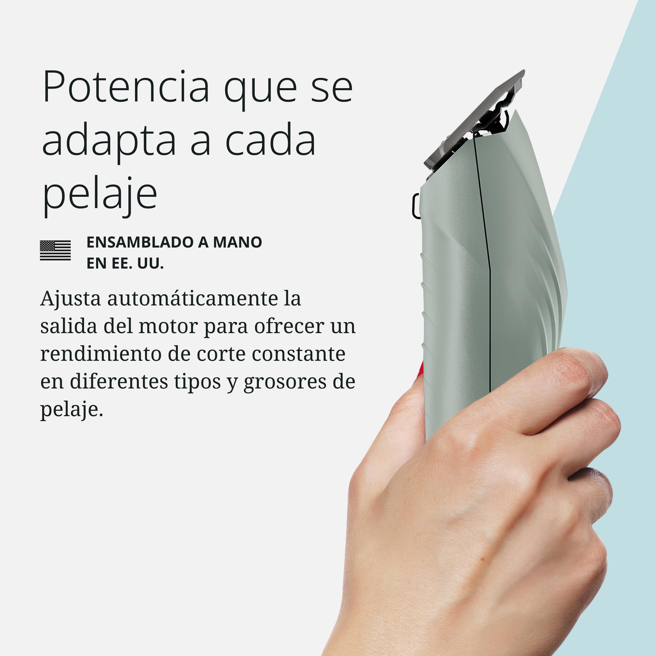 Wahl KMC+ Pet Clipper – Motor Sin Escobillas, Carcasa Texturizada, Dos Velocidades, 120 Minutos de Autonomía