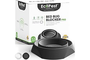 Bed Bug Interceptors, 12 Pack: Pro Interceptor Traps for Early Detection & Prevention