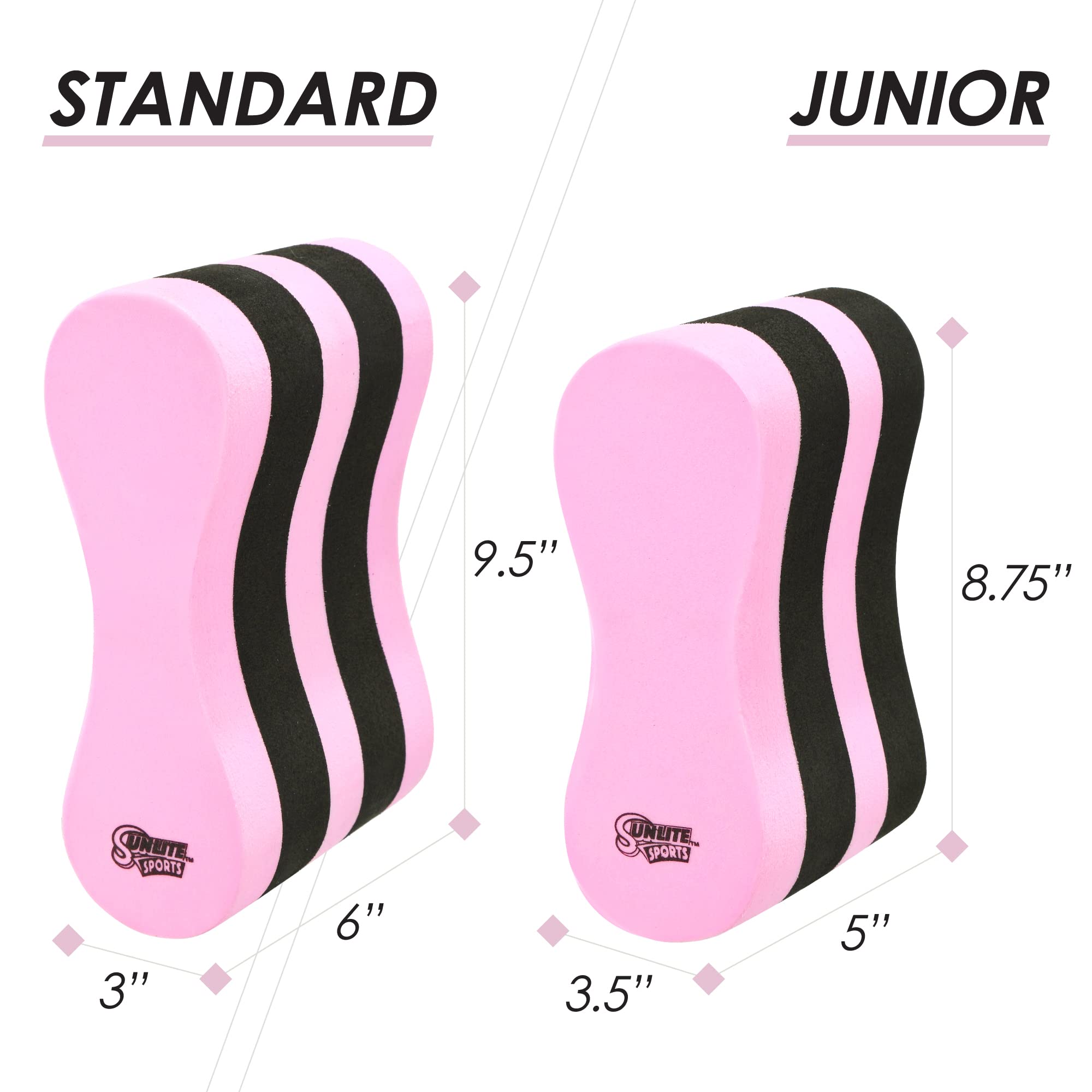 Sunlite Sports Eva 5-Layer Pull Buoy Leg Float - Pool Training Aid, Legs and Hips Support for Adults, Kids, and Beginners, for Swimming Stroke