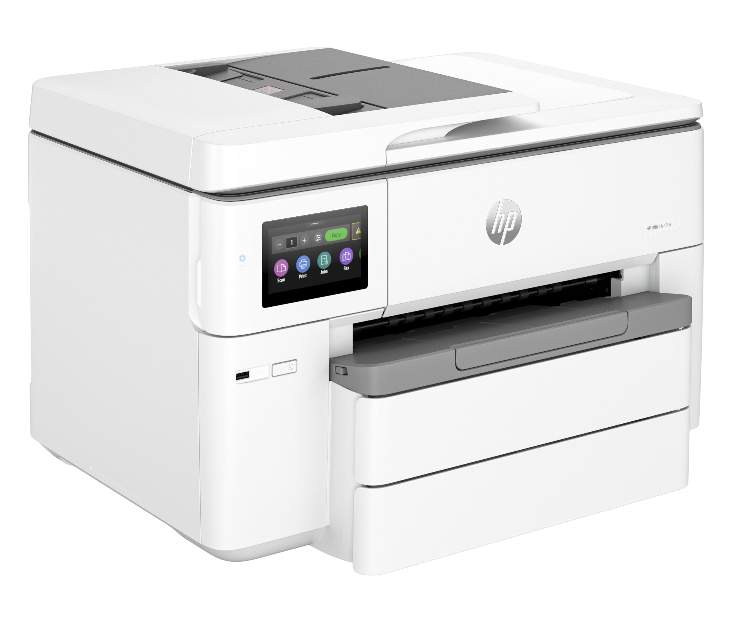 HP OfficeJet Pro 9730e Impresora todo en uno | Color | para oficinas pequeñas | Inalámbrica | Impresión, escaneo, copia, ADF | Hasta A3 | 2 bandejas | 3 meses de tinta instantánea gratis