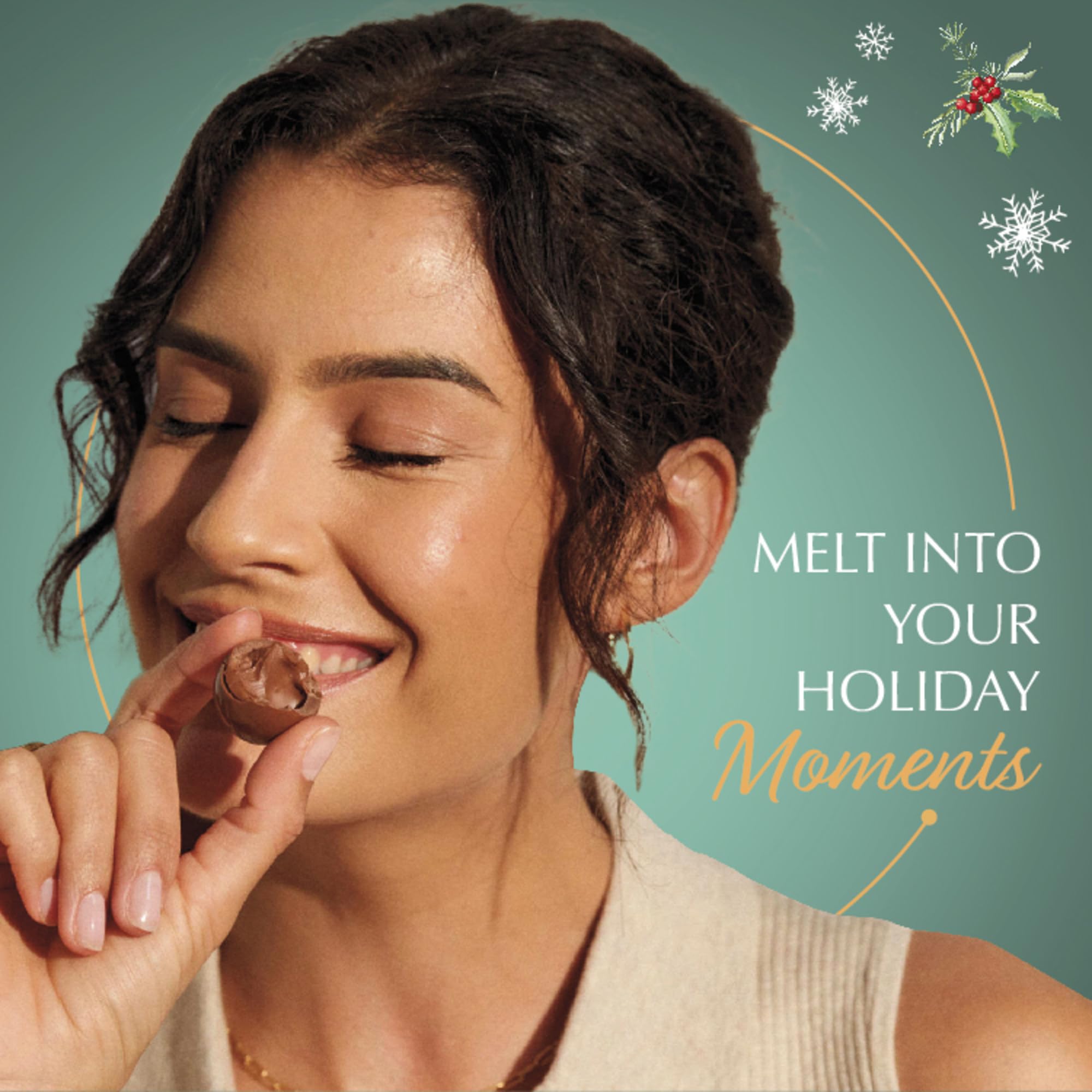 Lindt LINDOR Assorted Chocolate Candy Truffles, Chocolate with Smooth, Melting Truffle Center, 15.2 oz. Bag: Assorted Peppermint Chocolate Holiday Bag 15.2 Ounce (Pack of 2)