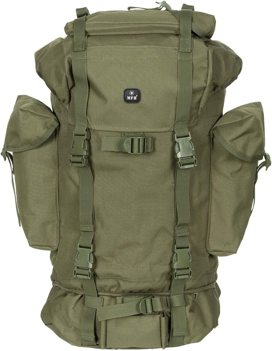 Army Style MFH Bw backpack, large, mod, 30253B, olive, 65 L