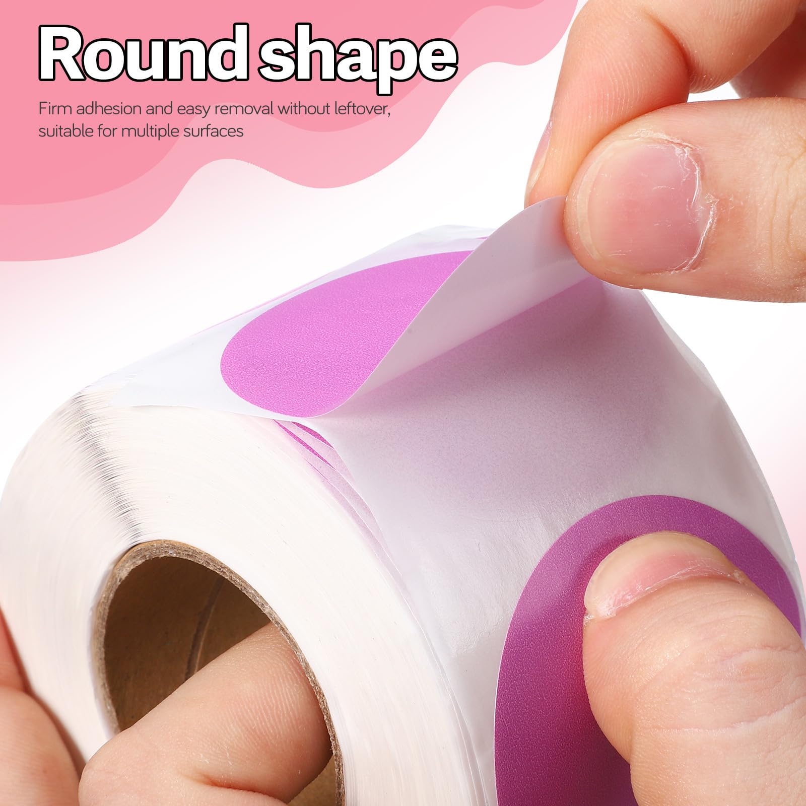 5 Rotoli Etichette Termiche Adesive Rotonde Colorate Resistenti All'usura per Stampanti Termiche, Carta Termica per Ufficio e Classificazione Inventario, 50mm X 600 Etichette