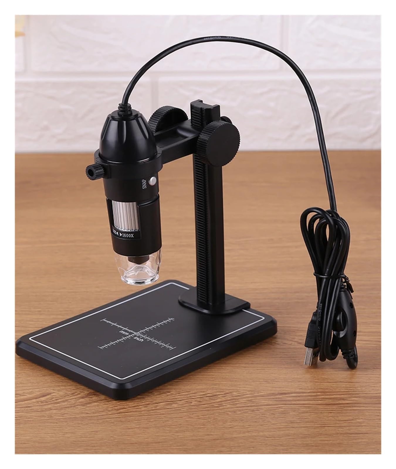 1600X USB Digital Microscope With 8 LED & Lift Stand Zoom Camera Magnifier 2MP Video Microscopes For Win10 Win8 Win7