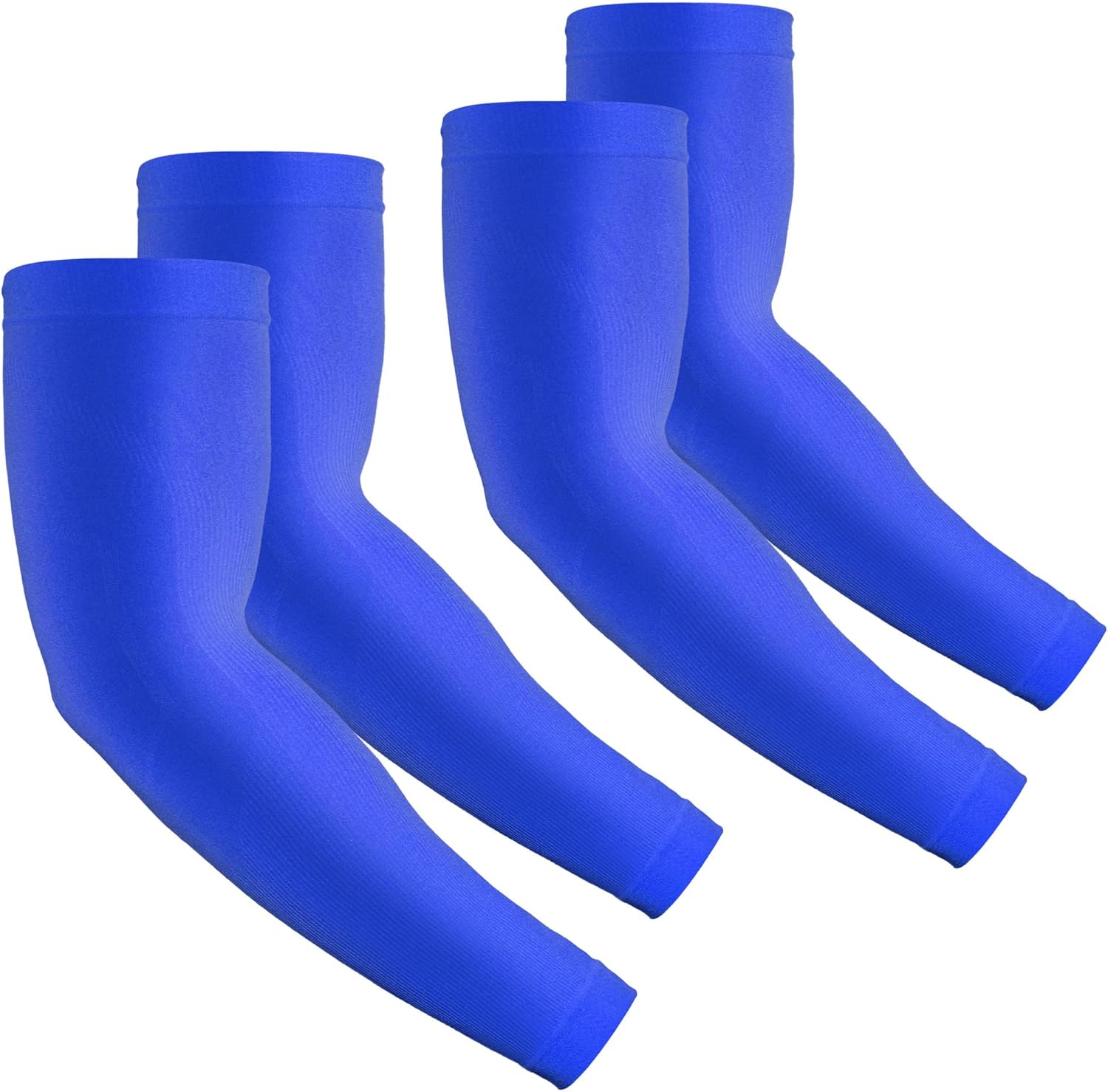 2 Pairs UV Protection Cooling Arm Sleeves Compression Sun Sleeves for Men Women Youth, Tattoo Cover Up, UPF 50