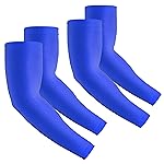 Rescoto 2 Pairs UV Protection Cooling Arm Sleeves Compression Sun Sleeves for Men Women Youth, Tattoo Cover Up, UPF 50