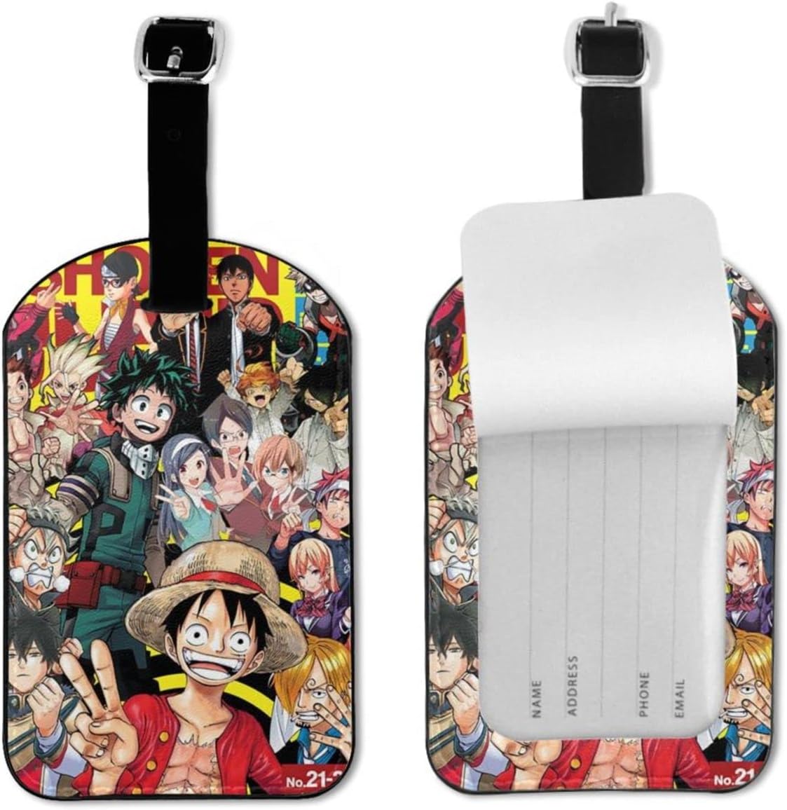 ワンピース One Piece ネームタグナンバータグ荷物用海外旅行紛失防止通勤通学名札出張旅行用品ファッショナブルでキュート 人気上昇中 1個